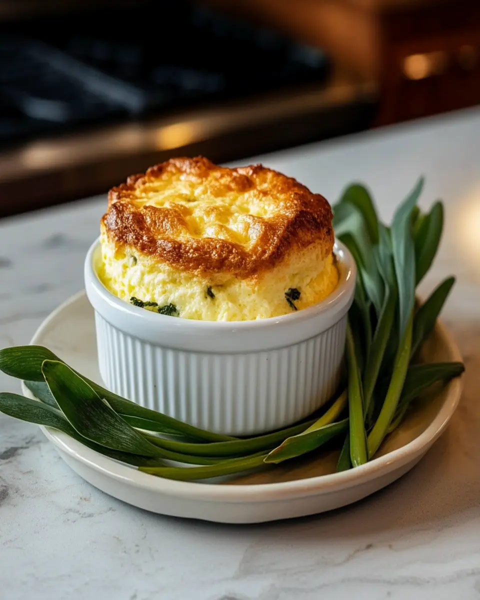 Ramps and Goat Cheese Soufflé: Irresistibly Light and Creamy