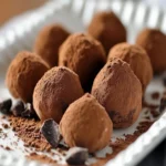 Sugar-Free Dark Chocolate Ganache Truffles First Image First Image