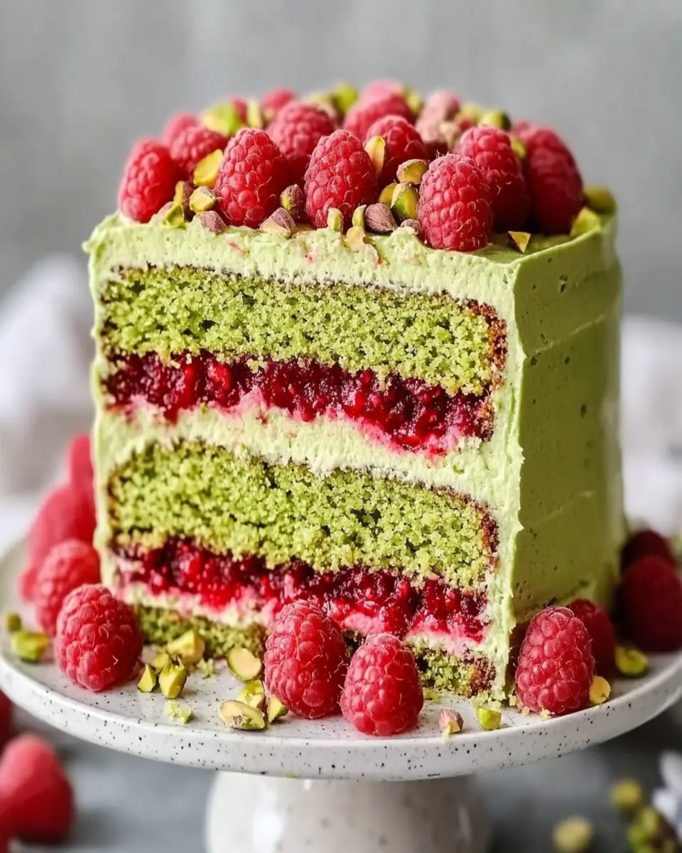 Heavenly Keto Pistachio Raspberry Cake: Indulge Without Guilt