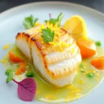 Butter-Poached Monkfish with Lemon Zest First Image First Image