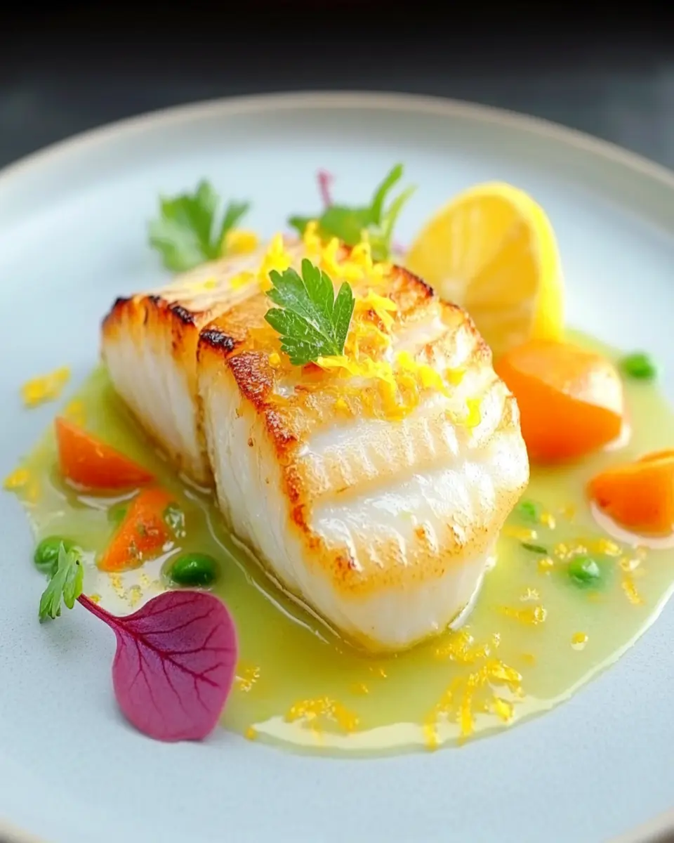 Butter-Poached Monkfish: Indulgent Flavor with Lemon Zest