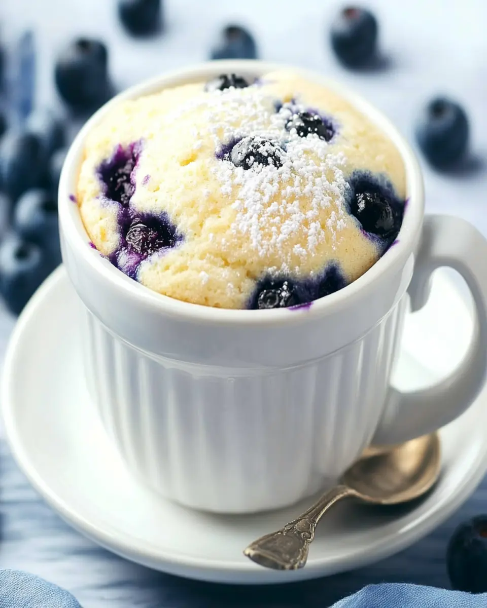 Keto Blueberry Muffin Mug Cake: Easy, Guilt-Free Indulgence
