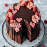 Keto Chocolate Valentine's Cake First Image First Image