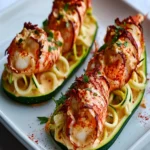 Lobster Thermidor Zoodle Boats First Image First Image