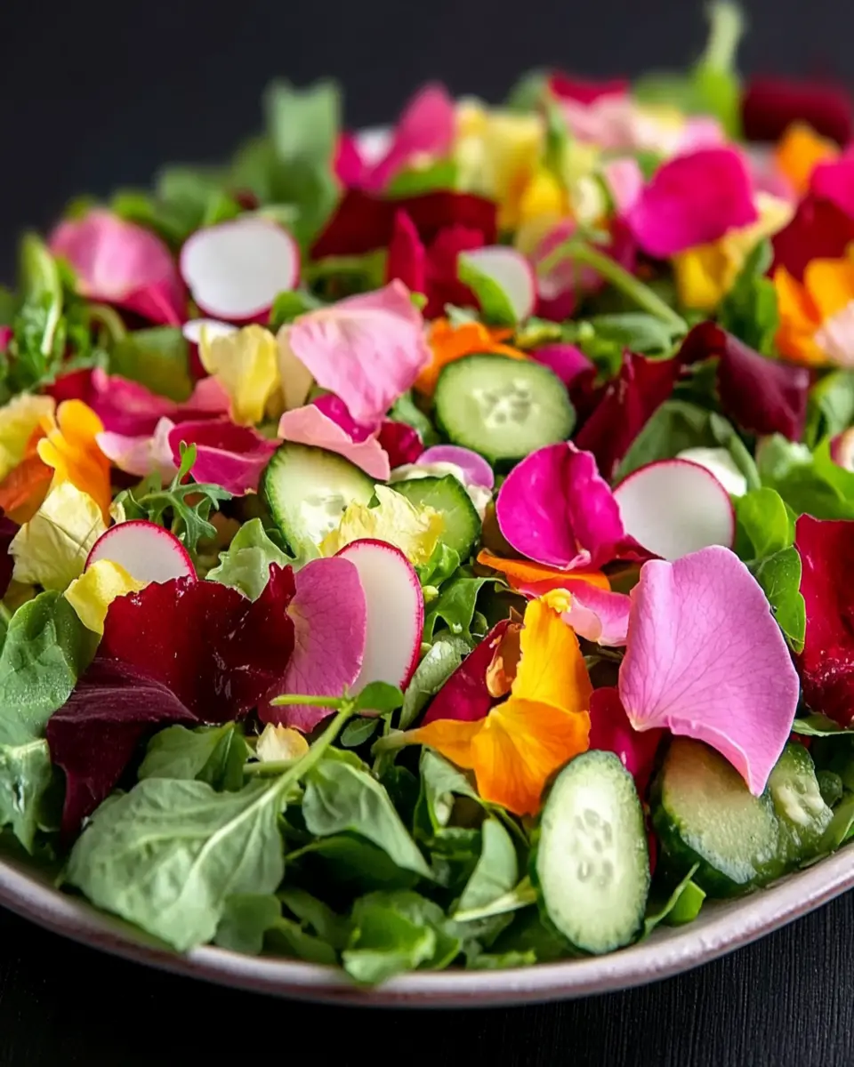 Keto Rose Petal Infused Salad: A Fresh, Flavorful Delight