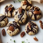 Low-Carb Pecan Softies with Sea Salt and Dark Chocolate First Image First Image