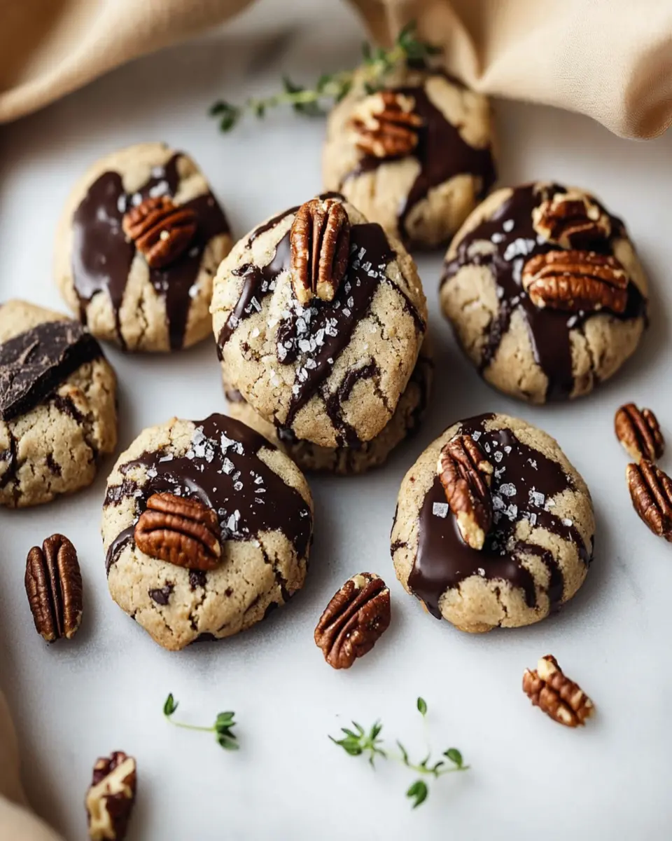 Low-Carb Pecan Softies: Indulgent Treats with Sea Salt & Dark Chocolate