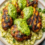 Keto Peruvian Chicken and Cauliflower Rice with Green Sauce First Image First Image