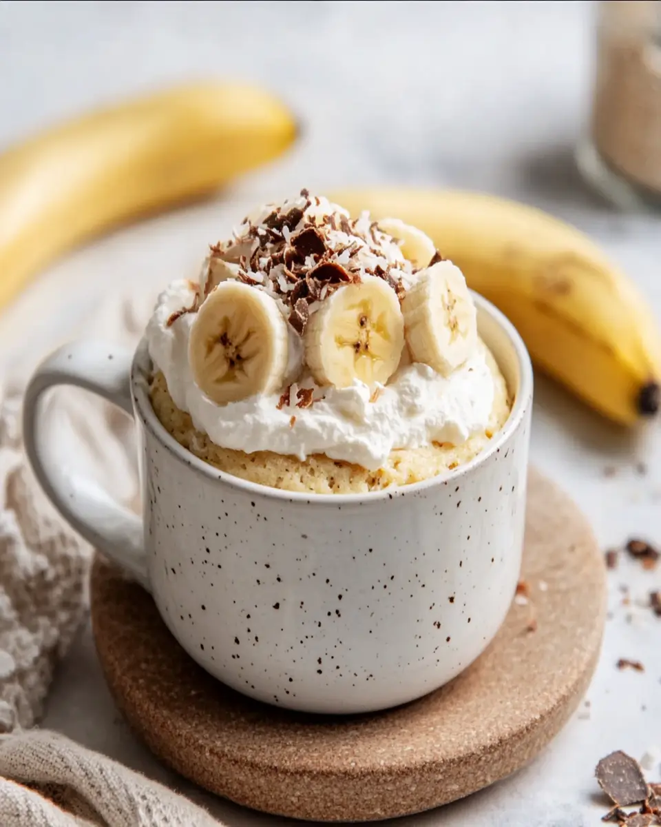 Wheat-Free Keto Banana Coconut Mug Cake: Indulgent and Simple!