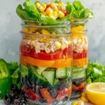 Fiesta Mason Jar Salad (No Beans) First Image First Image