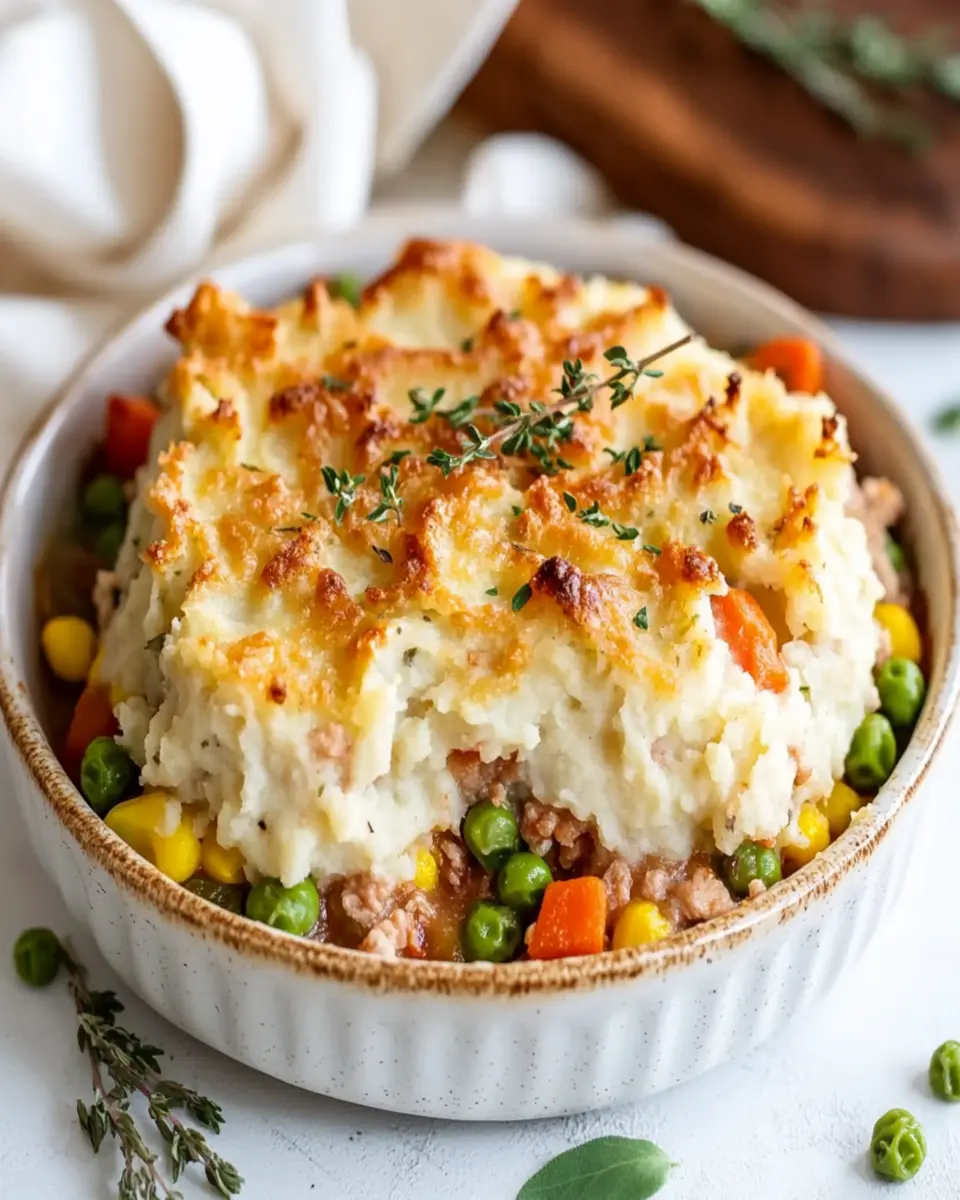 Turkey and Mashed Cauliflower Shepherd’s Pie Made Guilt-Free