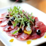 Venison Carpaccio with Juniper First Image First Image