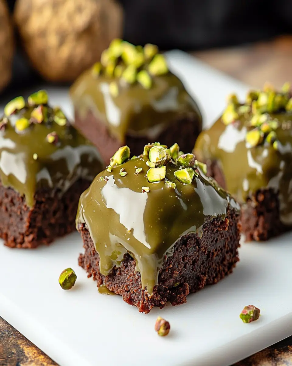 Keto Pistachio Ferrero Rocher Brownies First Image First Image