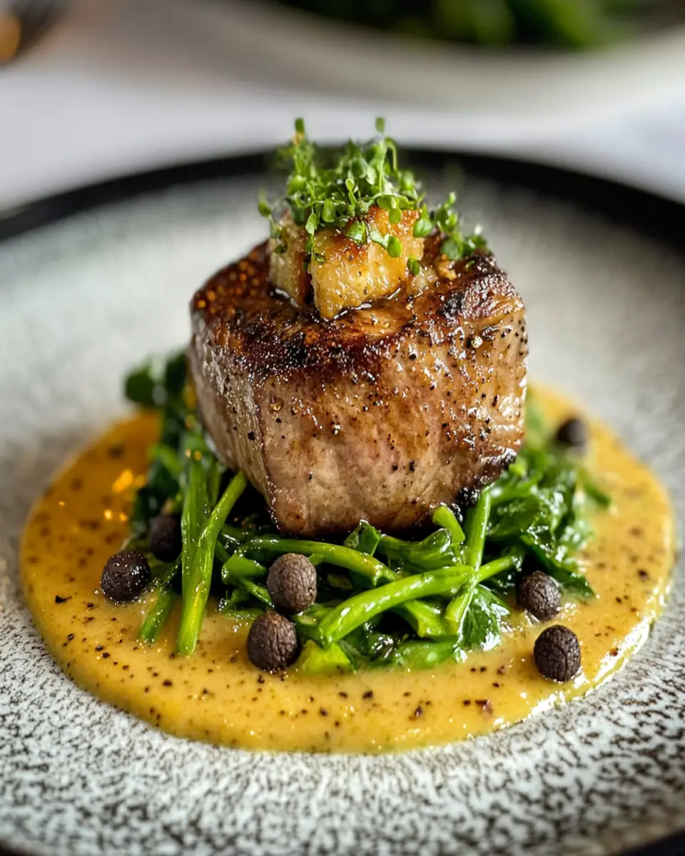 Slow-Cooked Veal Neck with Peppercorn Butter: Irresistibly Tender!