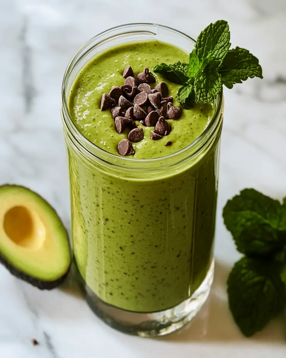Keto Mint Chip Breakfast Smoothie: Indulgently Creamy & Energizing