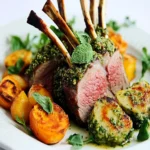 Herb-Crusted Rack of Lamb with Mint Pesto First Image First Image