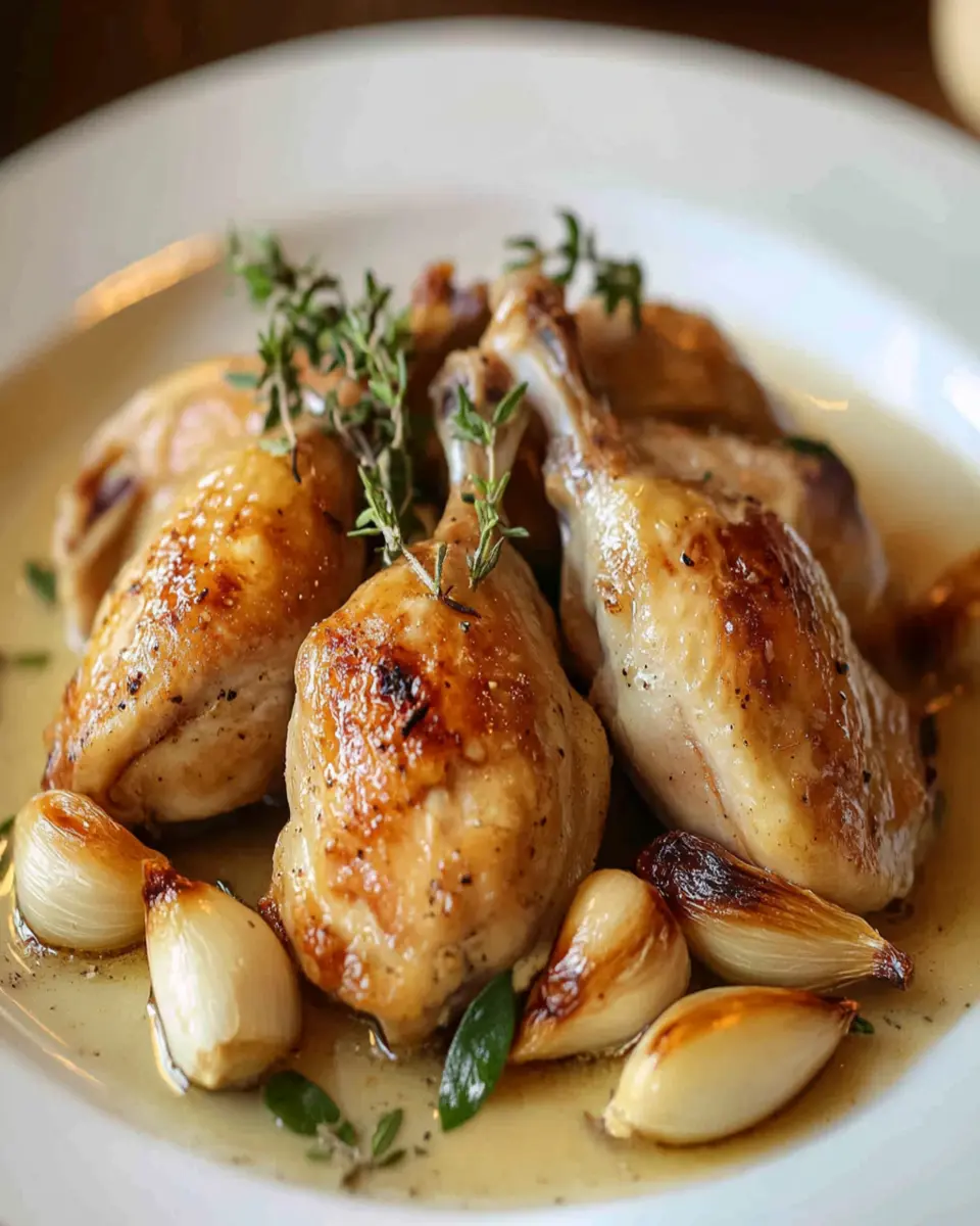 Ghee-Roasted Quail: Juicy Thyme & Garlic Delight to Remember