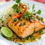 Fresh Lemongrass Basil Roasted Salmon First Image First Image