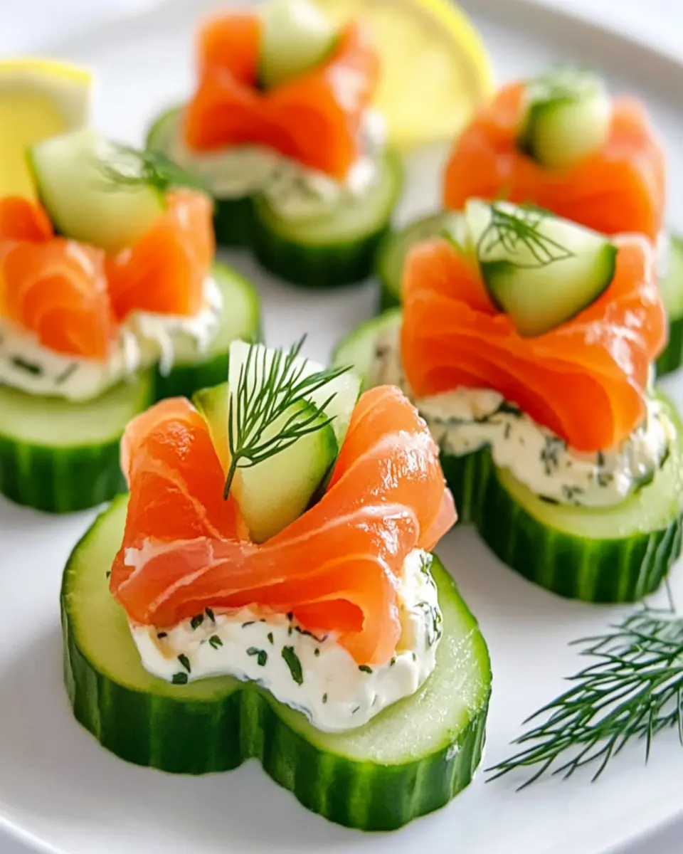 Keto Smoked Salmon & Cream Cheese Cucumber Hearts Made Easy