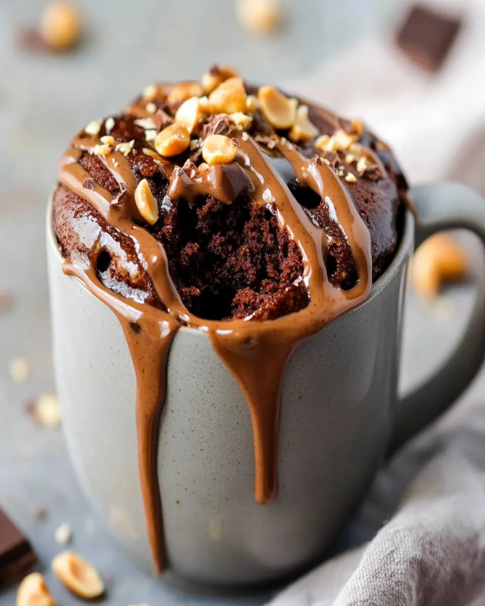 Keto Peppercorn Sauce Peanut Butter Chocolate Lava Mug Cake First Image First Image