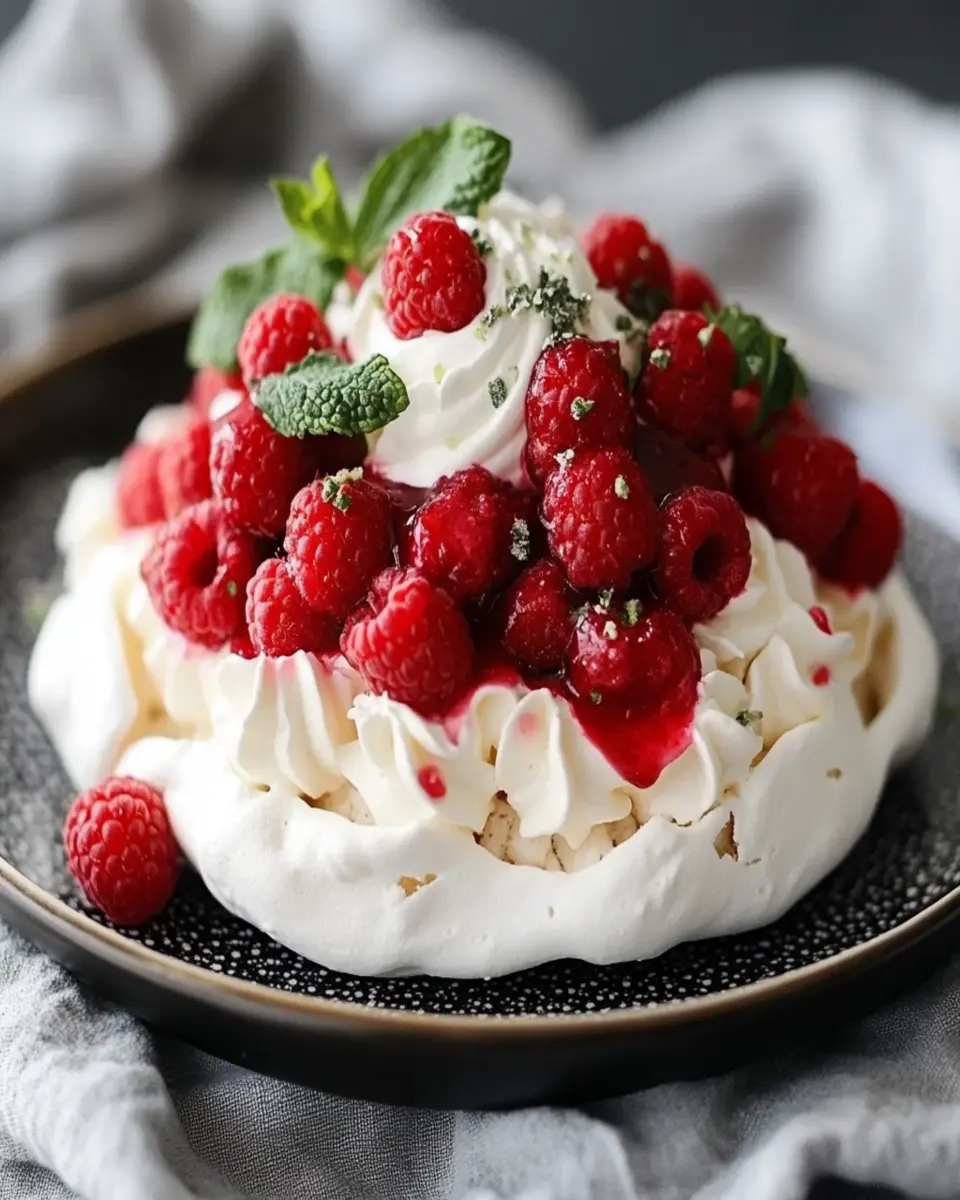 Keto Raspberry Pavlova: Irresistibly Light and Fruity Delight
