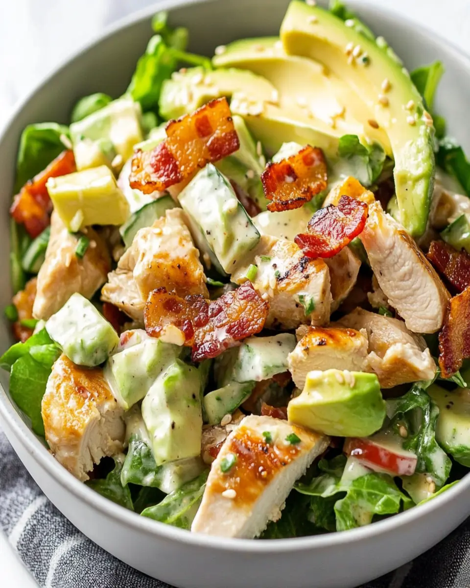 Keto Chicken Salad with Bacon First Image First Image