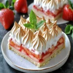 Low Carb Strawberry-Rhubarb Meringue Pie Bars First Image First Image