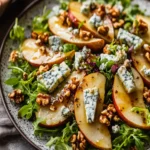 Pear, Walnut and Blue Cheese Winter Salad First Image First Image