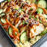 Korean BBQ Chicken Sushi Bake (Cauliflower Rice Base) First Image First Image