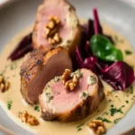Pork Tenderloin Gorgonzola Walnut Radicchio Mess First Image First Image