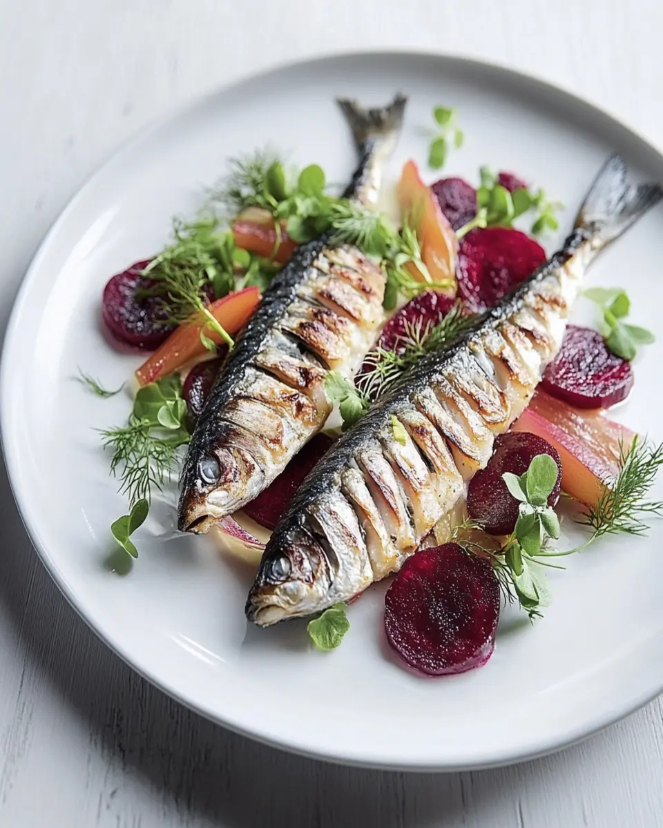 Smoked Mackerel Horseradish Roasted Beet Dill Plate First Image First Image
