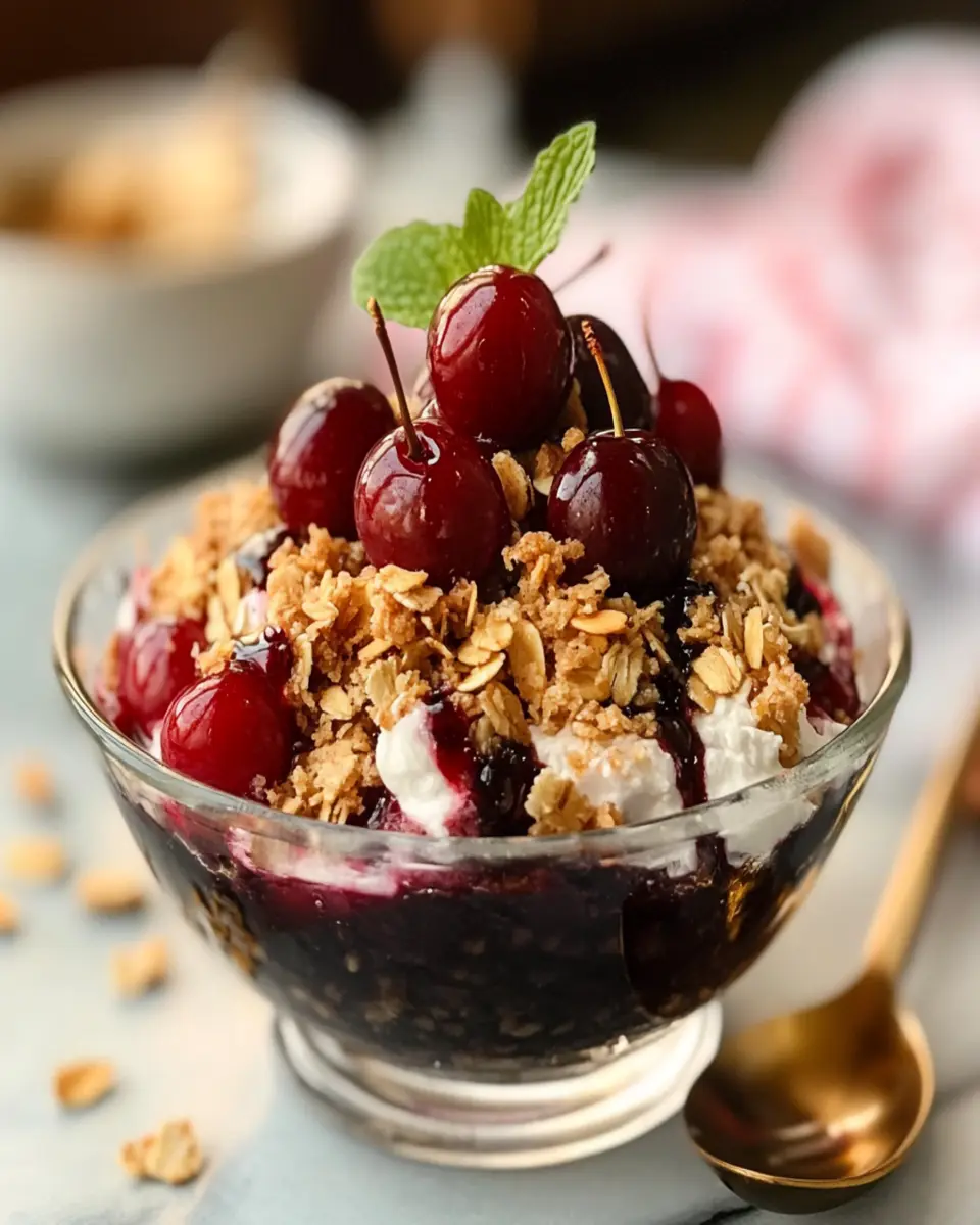 Cherry Almond Crisp: Easy and Irresistibly Delicious Dessert!