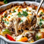 Low Carb Philly Cheesesteak Casserole First Image First Image