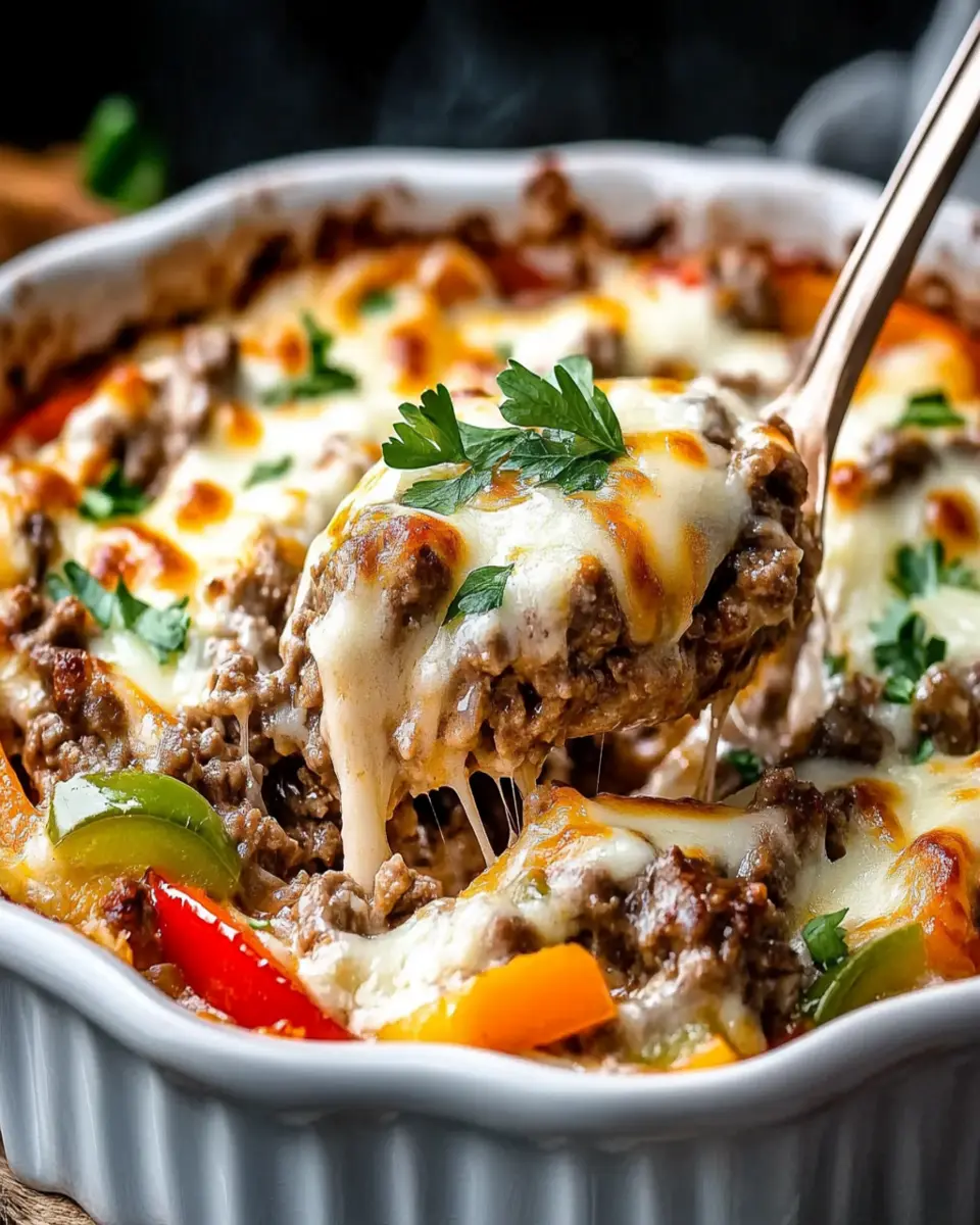 Low Carb Philly Cheesesteak Casserole: Indulge Guilt-Free!