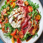 Crispy Prosciutto Burrata Roasted Pepper Plate First Image First Image