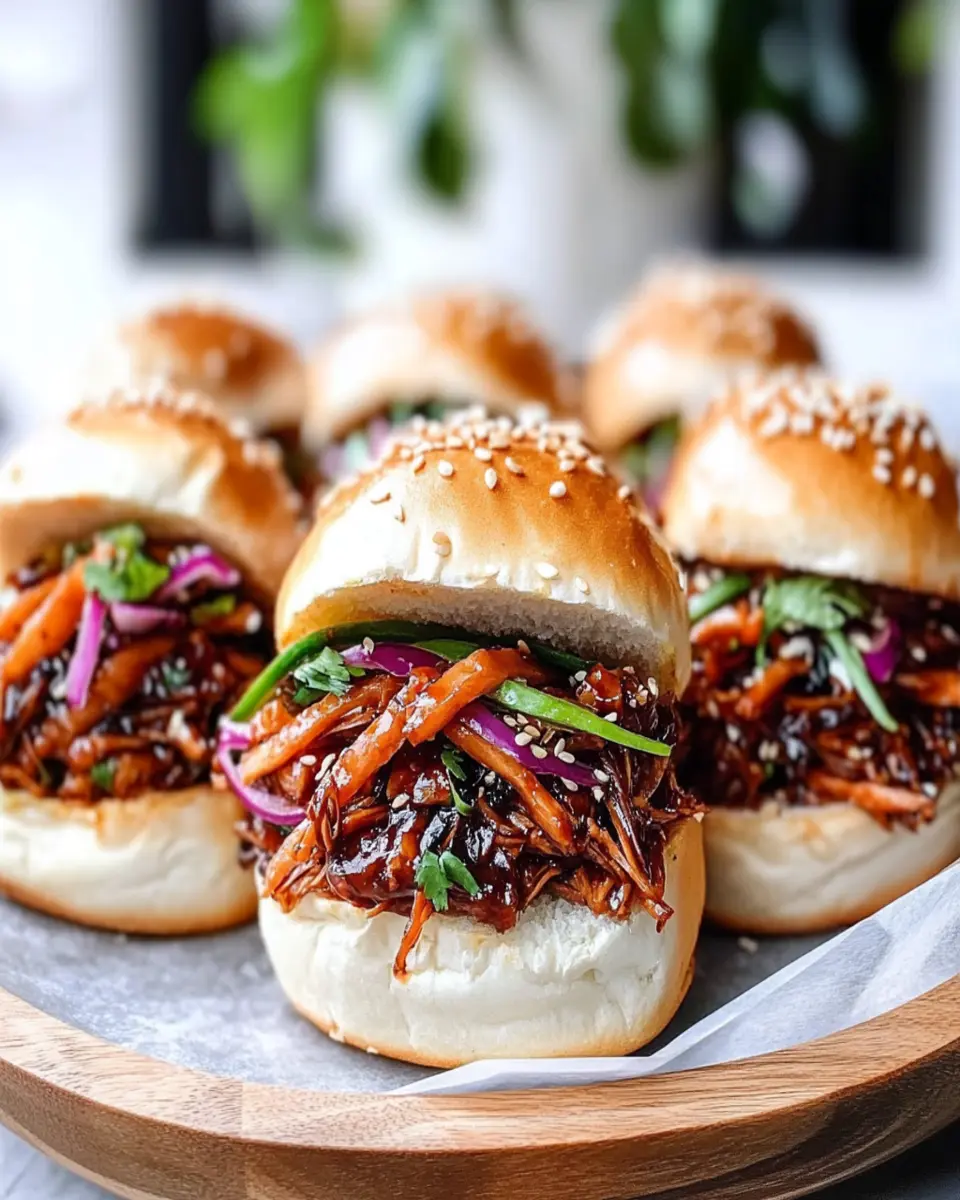 Korean BBQ Jackfruit Sliders: Juicy Flavor in Every Bite