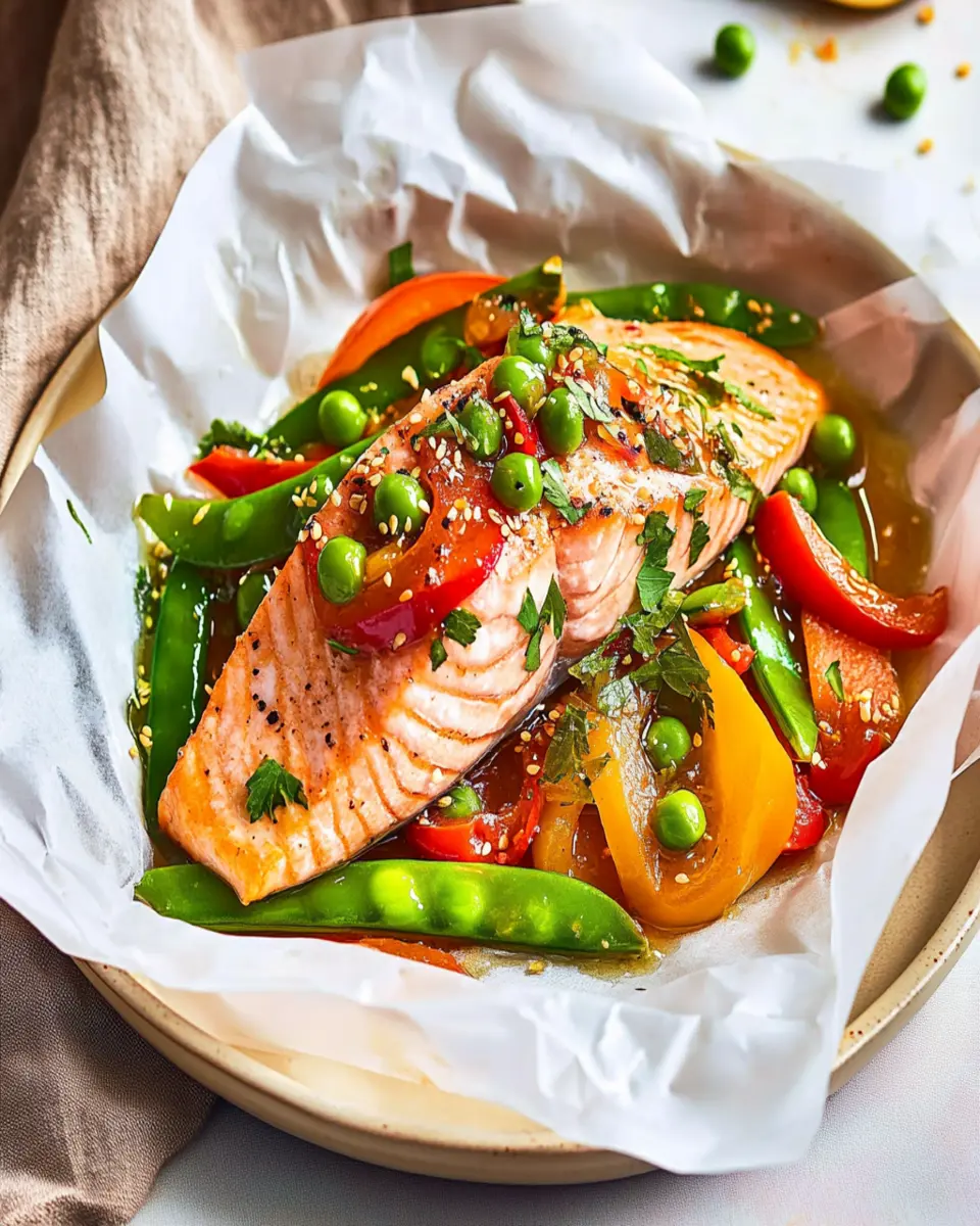Salmon En Papillote with Ginger & Soy: Easy, Flavor-Packed Delight