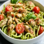 Chicken Pesto Zoodle Salad First Image First Image