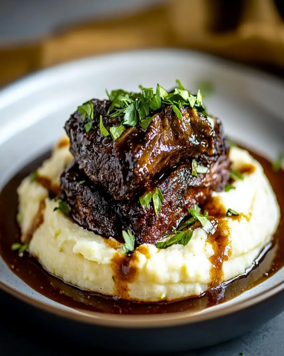 Short Rib Truffle Cauliflower Stack First Image First Image