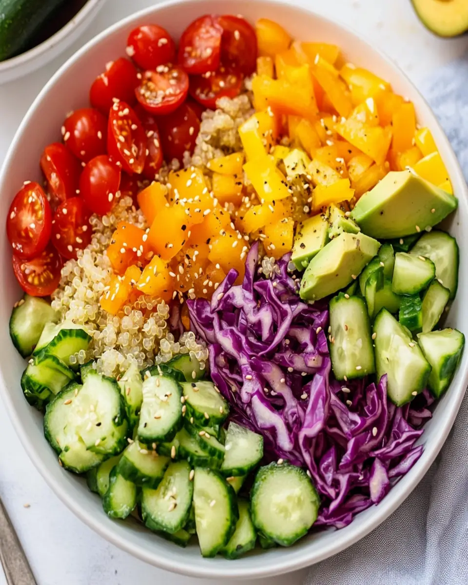 Rainbow Quinoa Power Bowl Bliss: Nourish Your Soul Today