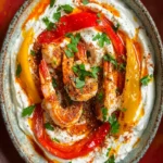 Harissa Prawn Whipped Feta Roasted Pepper Dukkah Bowl First Image First Image