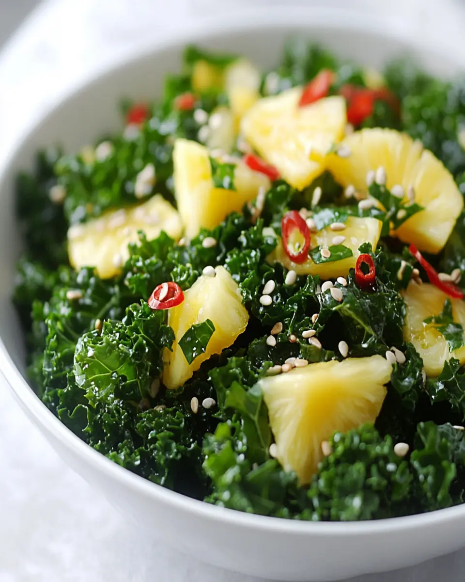 Kale Pineapple Detox Salad: Refreshingly Easy Wellness Boost