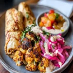 Chicken Shawarma Cauliflower Pickled Turnip Tahini Mess First Image First Image