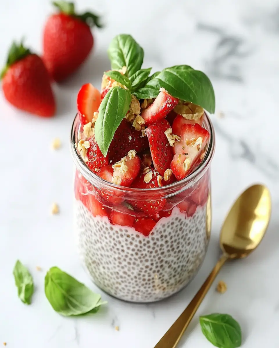Strawberry Basil Chia Pudding: Easy & Refreshingly Unique!