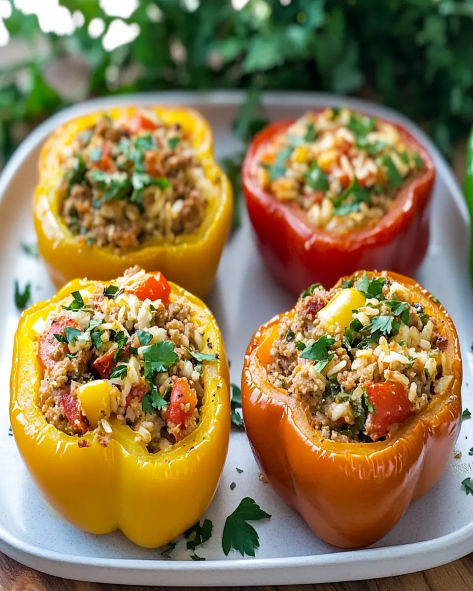 Mediterranean Turkey Stuffed Peppers: The Best Homemade Escape