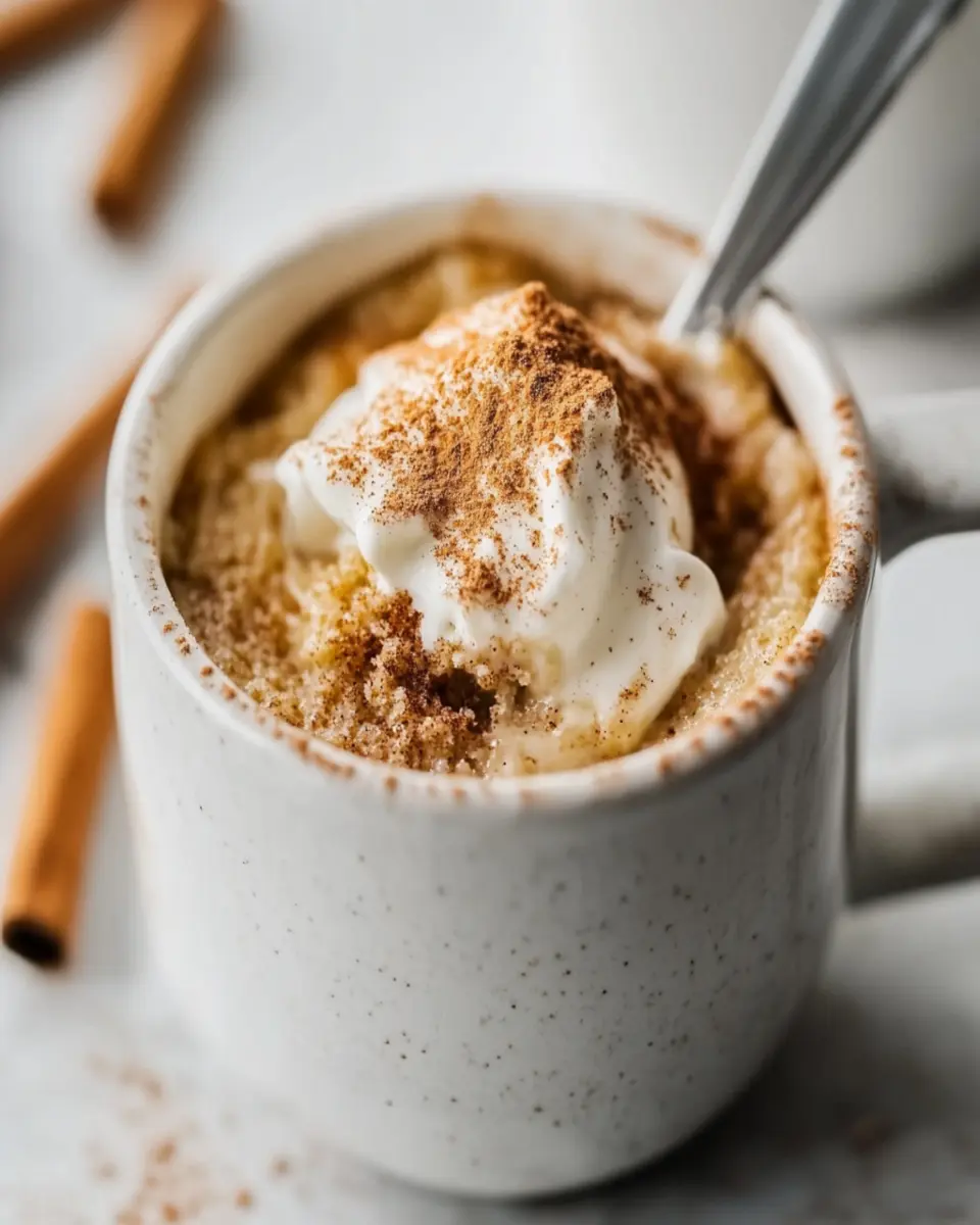 Fluffy Keto Cinnamon Mug Cake That’s Deliciously Guilt-Free