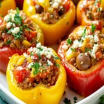 Mediterranean Stuffed Turkey Peppers Low-Carb First Image First Image