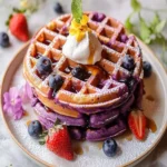 Ultimate Crispy Ube Waffles First Image First Image