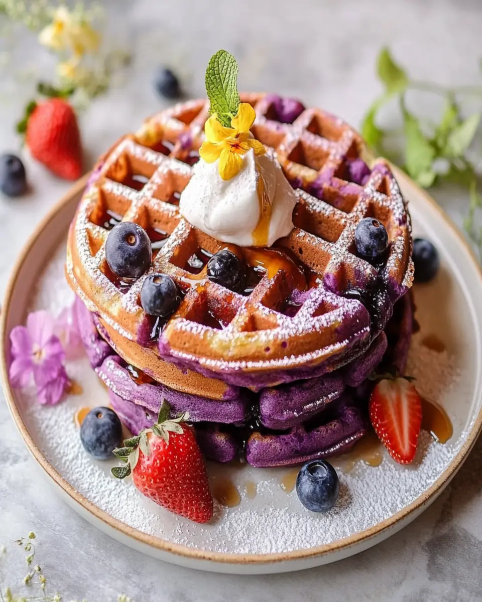 Ultimate Crispy Ube Waffles for the Perfect Weekend Brunch