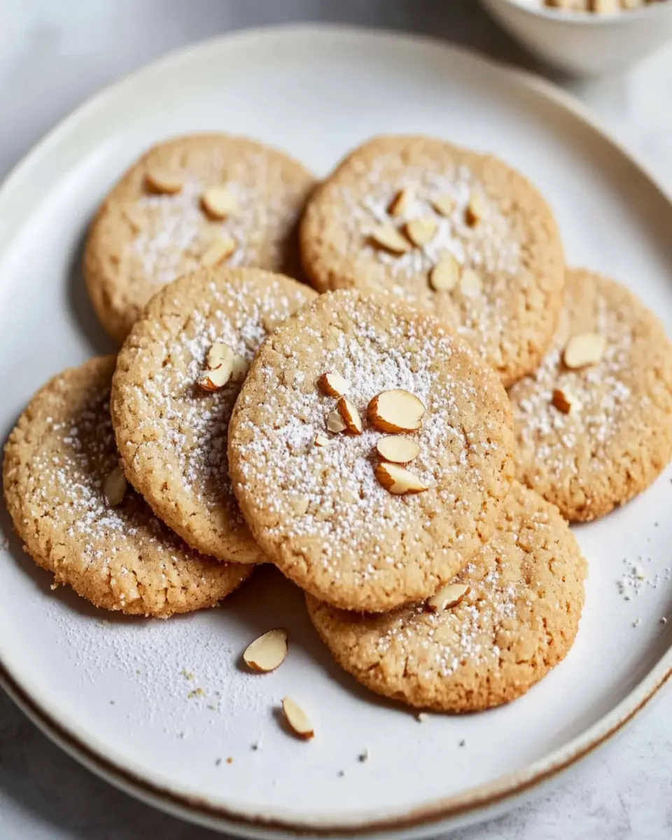 Tahini Shortbread Almond Cookies: Irresistibly Nutty Bliss